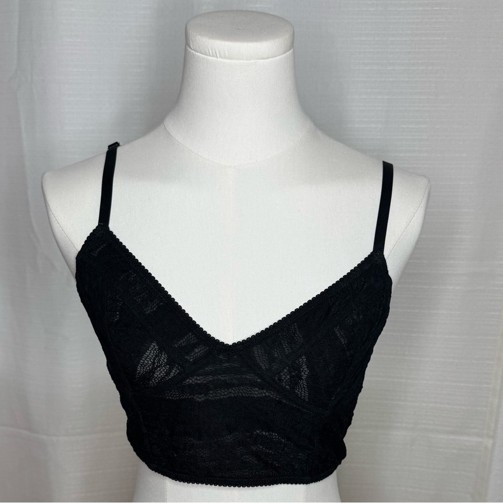 *NWOT* INTIMATELY BY FREE PEOPLE‎ STRETCH LACE CROP BUSTIER BRALETTE. - Picture 2 of 5